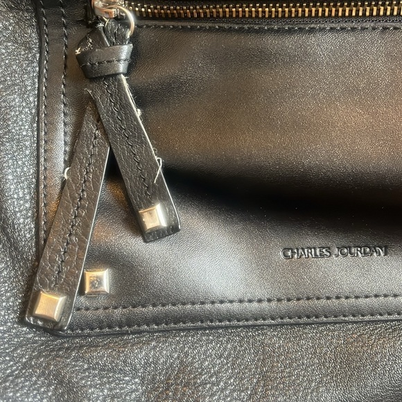 Charles Jourdan large  black handbag - Picture 4 of 7